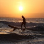 Surfer Sunset in May